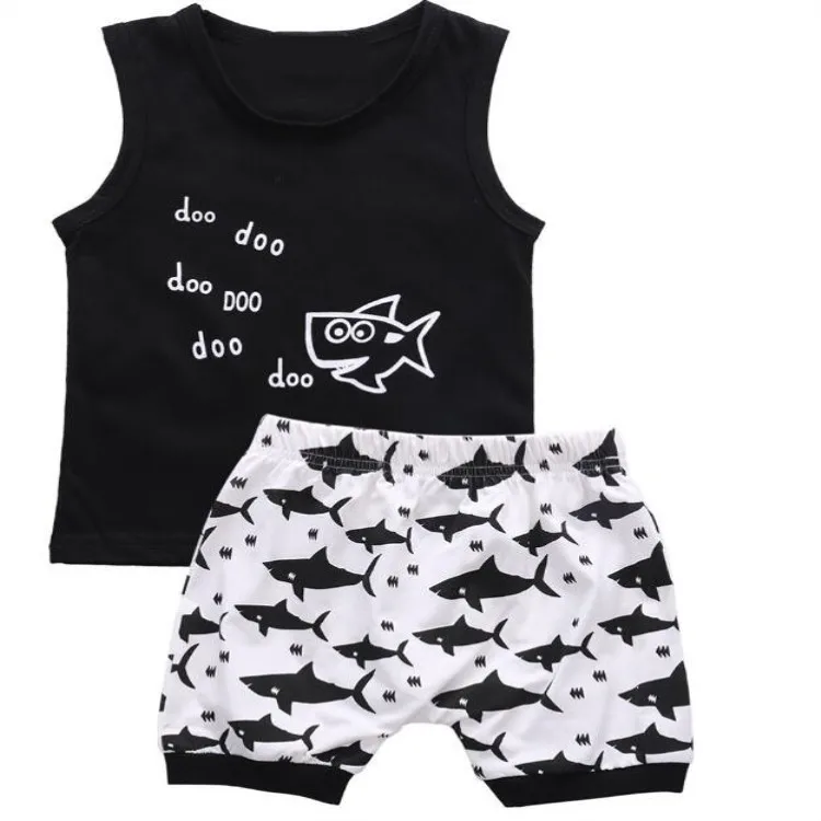 

Brand Baby Clothing Designer Newborn Clothes 2019 Summer Baby Girls and Boys Suits Short Sleeved T-shirt + Shorts Clothing Sets