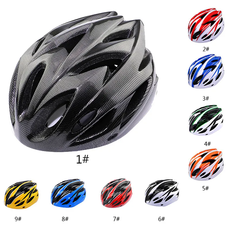 

New Portable High Quality Adjustable Bicycle Carbon Helmet Unisex Cycling Safety Helmet Integral Molding Bike Equipment#270572