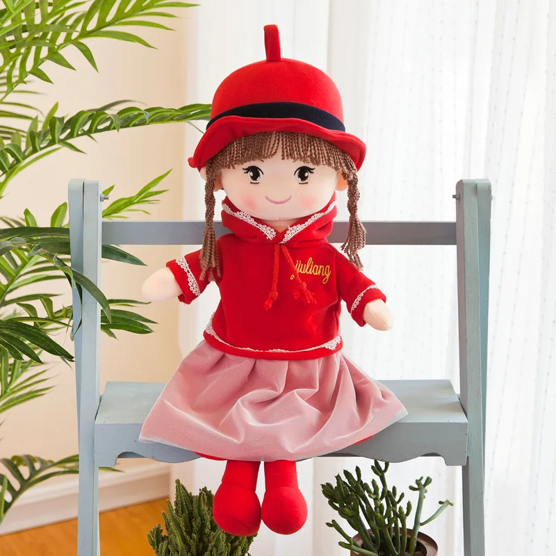 

1pc Cute Boys Girls Ragdoll Soft Stuffed Plush Doll Fashion Sweatshirt Plush Rag Doll Toys for Baby Kids Accompany Dolls
