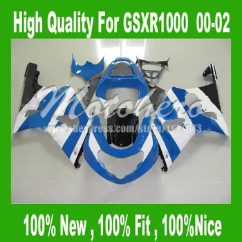 

Blue white black GSXR 1000 Fairings For SUZUKI GSXR 1000 2000 2001 2002 GSX-R1000 00 #HH22 GSXR1000 00 01 02 Fairing kits