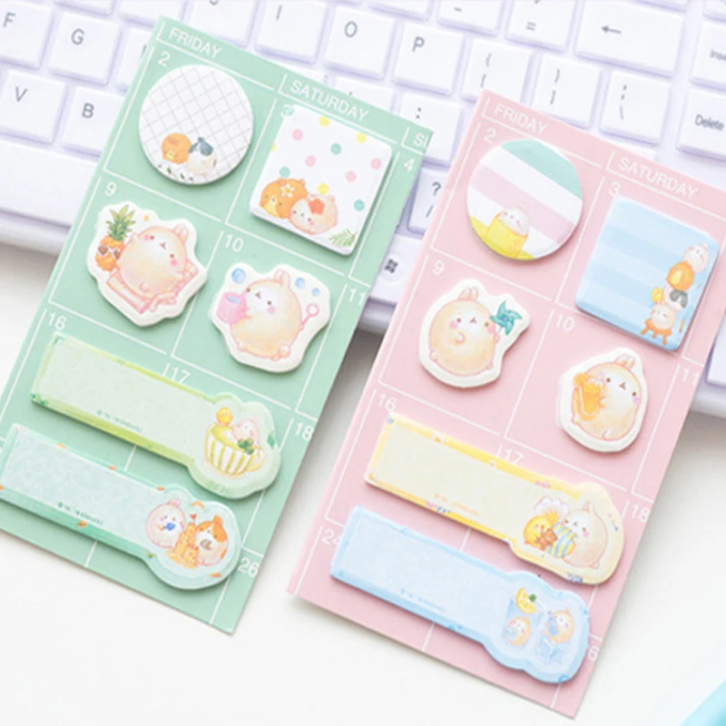 1 упак./лот Kawaii мультфильм Картофель Кролик еженедельный график животные липкая