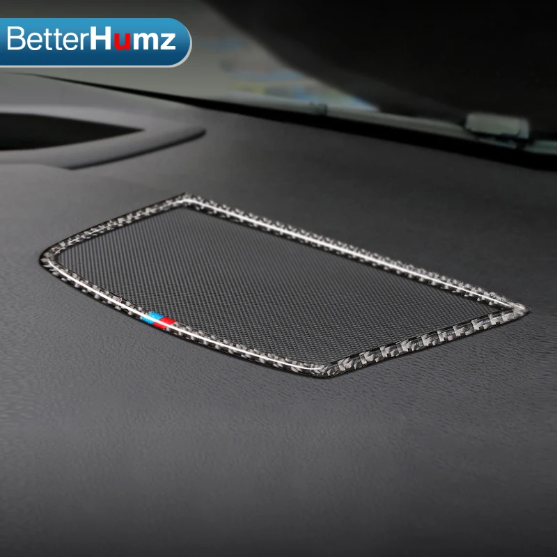 

Betterhumz Car styling Stickers for BMW E70 E71 X5 X6 accessories Carbon Fiber Dashboard speaker decorative panel decoration