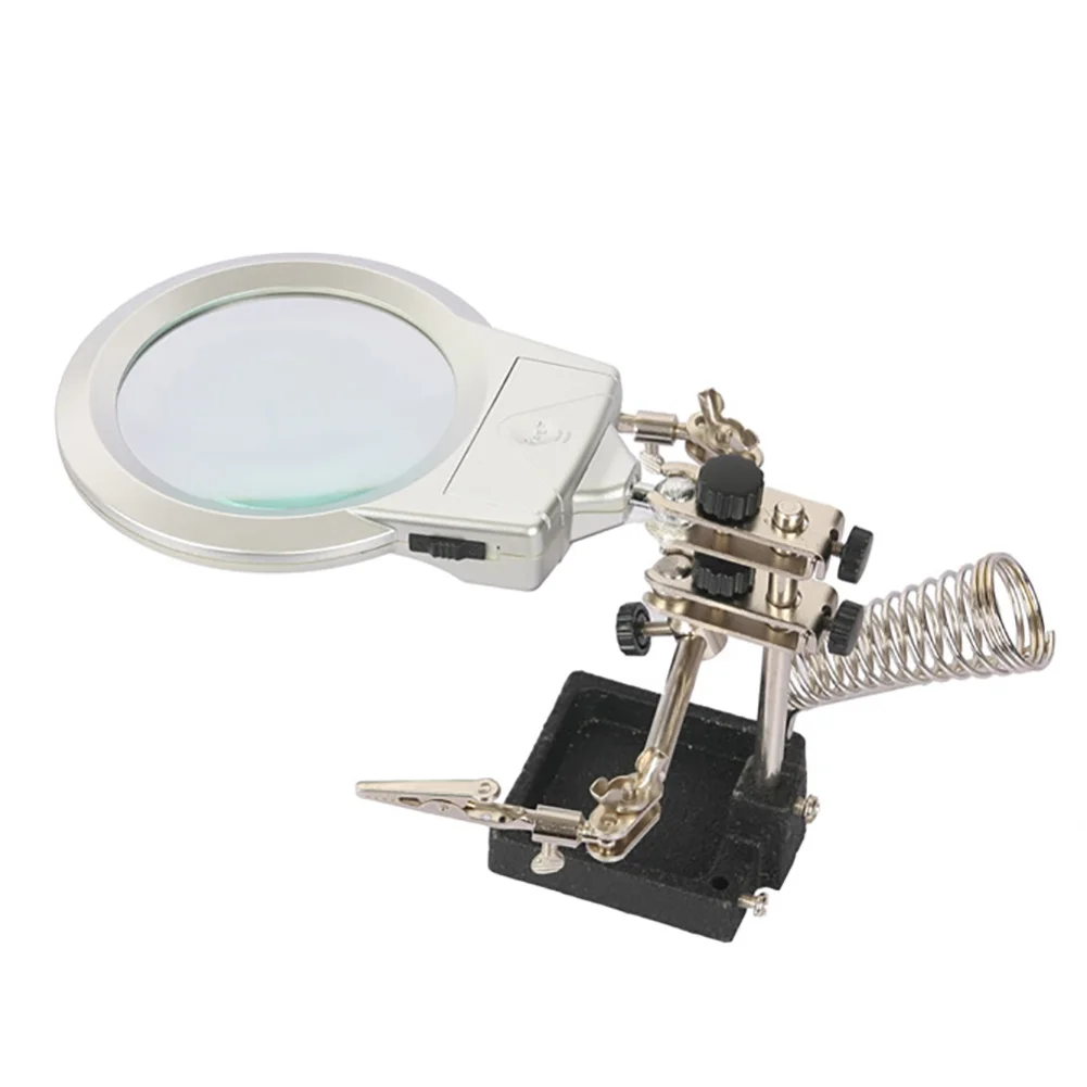New arrival Stand Magic 2 LED Light 2X Magnifier Desk Lamp Repair Clamp