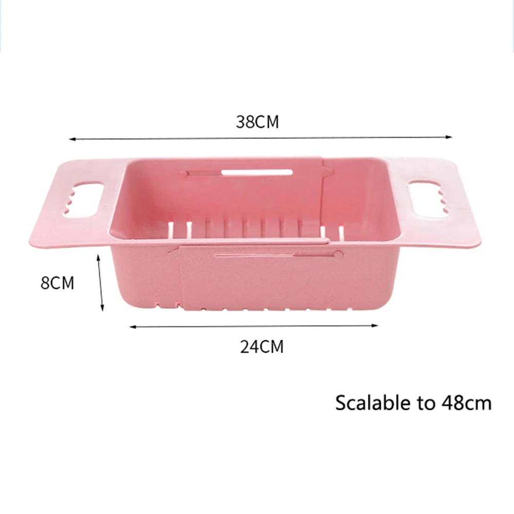Пластиковое выдвижное мытье овощей и фруктов сливная корзина над раковиной сливная стойка дуршлаги ситечко сушилка для хранения Kicthen