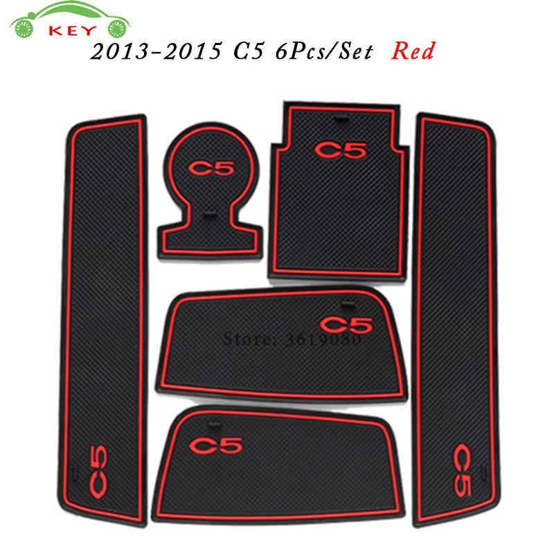 16pcs Set Gate Slot Pad Car Interior Door Cup Holder Groove