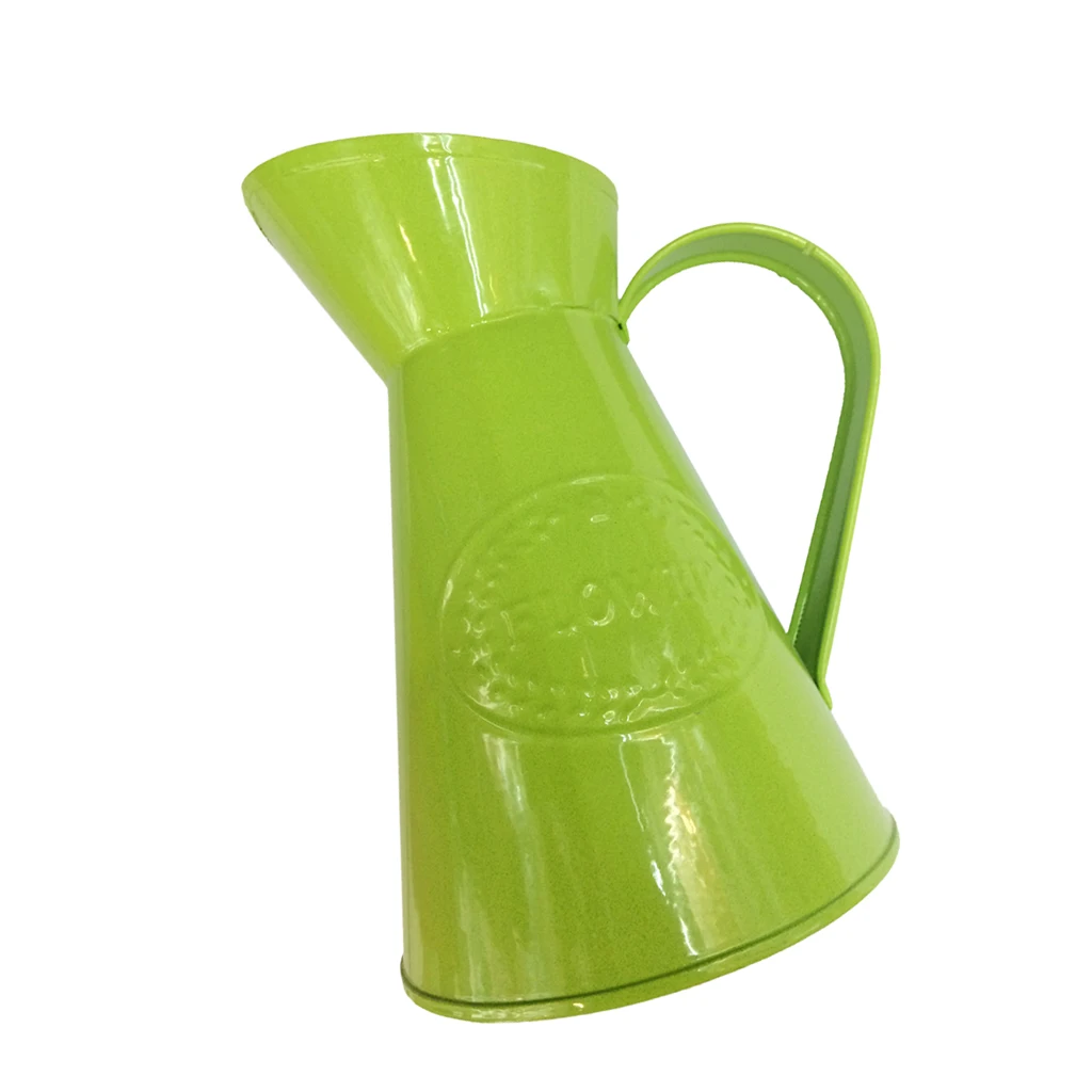 Vintage Metal Jug Vase Flower Jar Wedding Home Table Decor Garden Office Ornament Display Planter Pot Tools