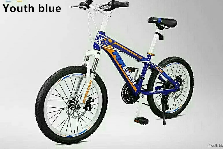 Cheap Double Disc Brake For 24 Speed 20 Inch Variable Speed High Carbon Steel Frame Of Mountain Bicycle For Children And Adolescents 1