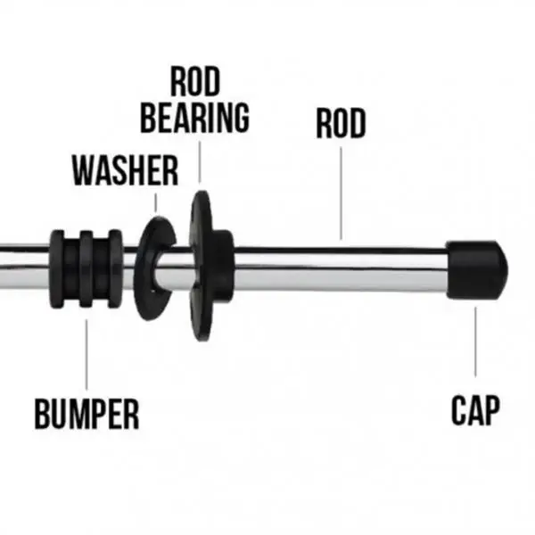 Durable Rubber Washers + End Caps +Bumpers + Rod Bearing for Foosball Table Football for Camping Hiking Indoor Games