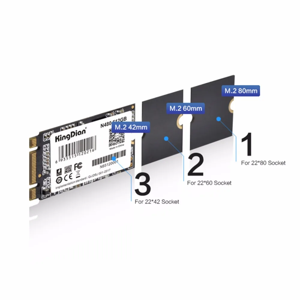 KingDian SSD NGFF M.2 мм 512 ГБ 2280 ГБ Внутренний твердотельный накопитель Жесткий диск с 3 года гарантии для компьютера ноутбук (N480 ГБ