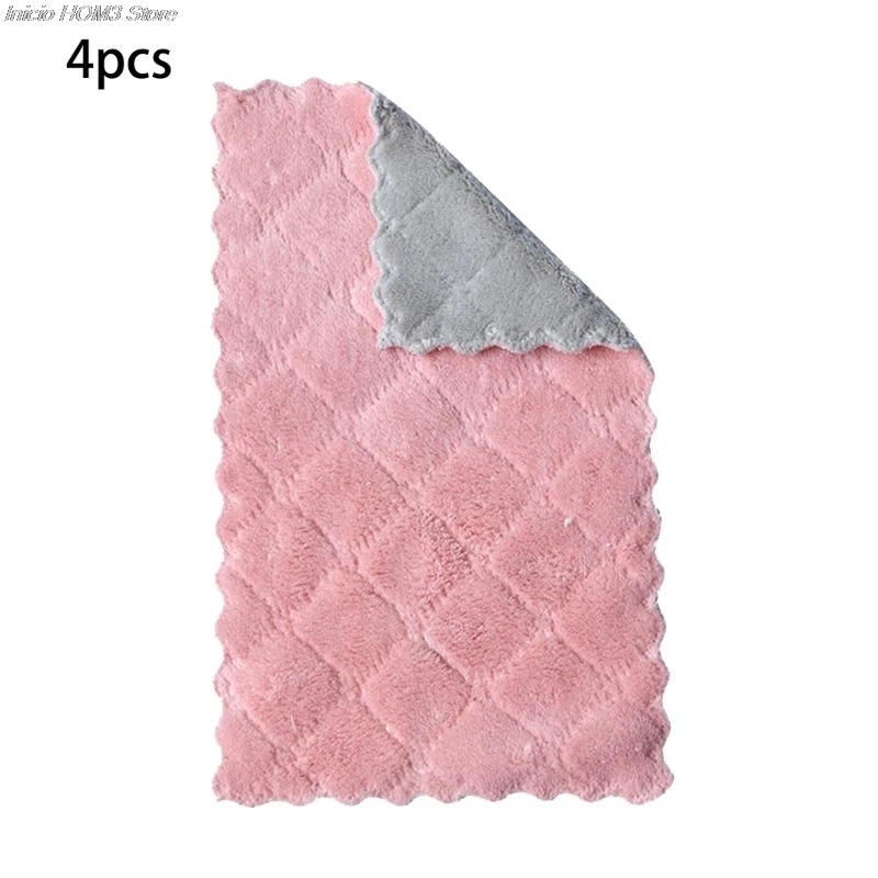 4pc Super Absorbent Microfiber kitchen dish Cloth High-efficiency tableware Household Cleaning Towel kichen tools gadgets cosina 4pc Super Absorbent Microfiber kitchen dish Cloth High-efficiency tableware Household Cleaning Towel kichen tools gadgets cosina