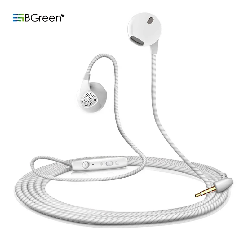 

Universal Cell Phone Earphone Sports Stereo Hands Free Call Earphone With Mic Microphone Wire Control