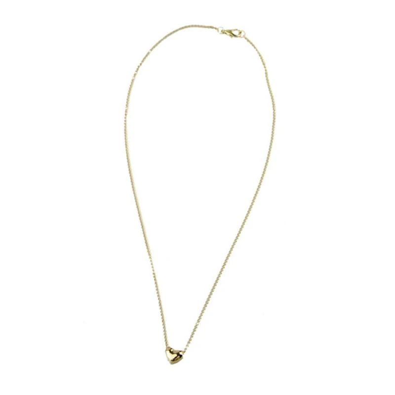 

2018 Fashion Charms Simple Smooth Small Heart Rose Gold Pated Pendant Necklace Jewelry Austrian Crystal Wholesale