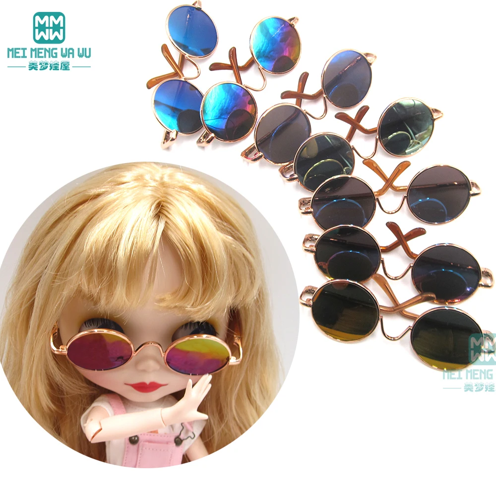 1 шт. аксессуары для кукол Blyth 30 см модные солнцезащитные очки желтого коричневого