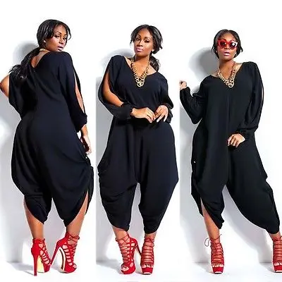 Women Hot Long Sleeve Chiffon Romper 