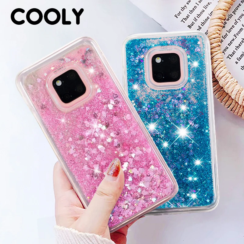 COOLY Liquid Case For Huawei Mate 10 Lite Cases on 20 Coque 9 Mate10 Pro Capa TPU Silicone Glitter Cover | Мобильные телефоны и