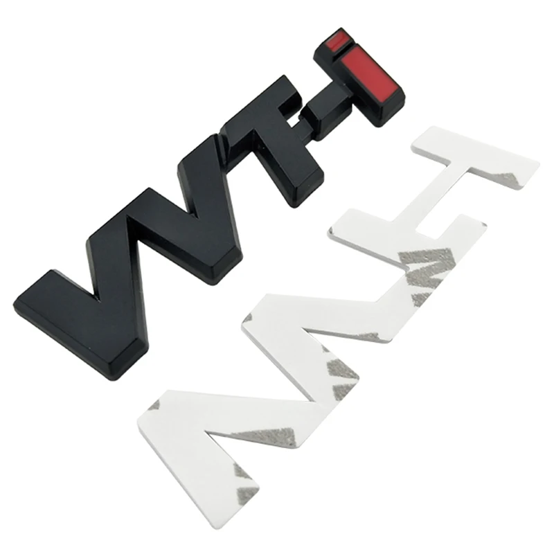 Логотип VVTi из металлического сплава хромированная серебряная полоса боковая