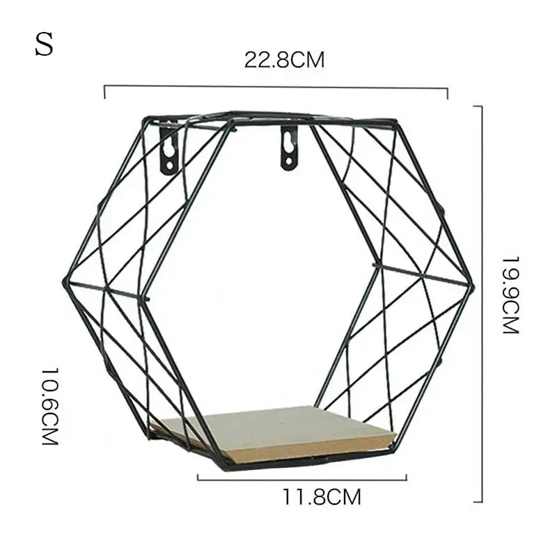 Деревянная железная настенная полка настенная стойка для хранения организация для спальни кухня домашний декор Детская комната DIY Настенный декор держатель