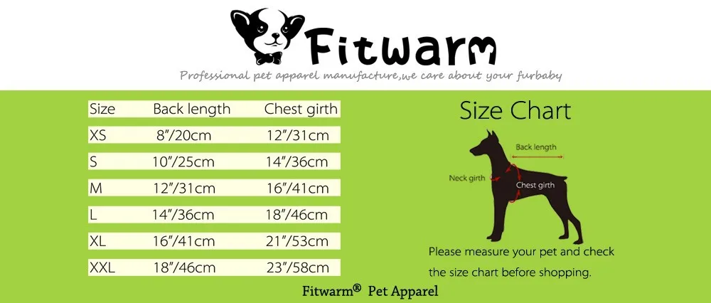 Одежда для домашних животных Fitwarm Pizza пижамы собак Комбинезоны кошек рубашки XS