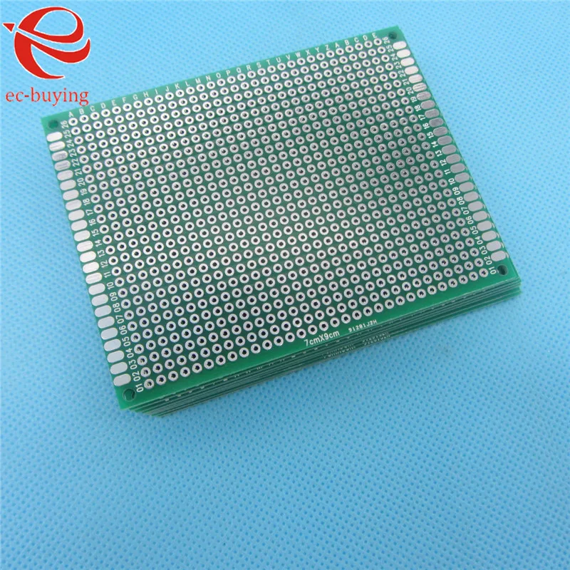 

10pcs Double Side Copper Prototype PCB Tinned Universal Board Experimental Development Plate 7x9cm 70x90mm
