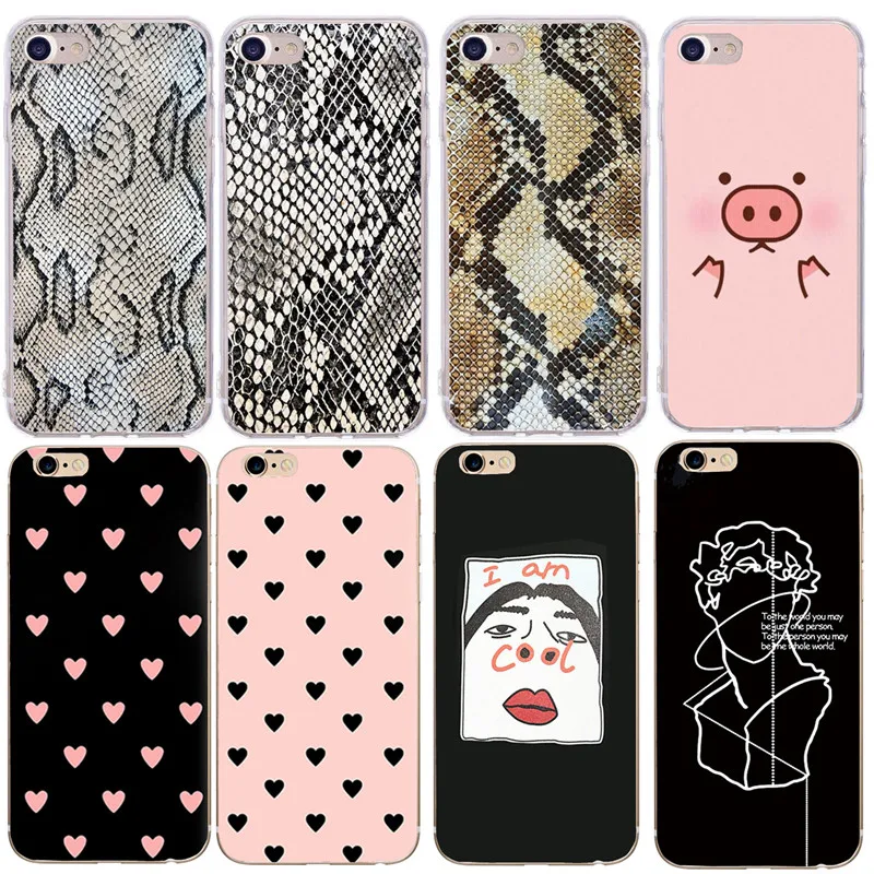 

Cartoon Case For iPhone X XR XS Max 7 8 Plus Soft TPU Silicone Cover Cases For iPhone 8 7 6 6S SE 5 S 5S Back Capa