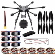 ZD850 кадров Комплект с Landing Шестерни+ хаб 350KV безщеточный 40A ESC 1555 винты для RC DIY FPV самолета hexacopter F19833-E