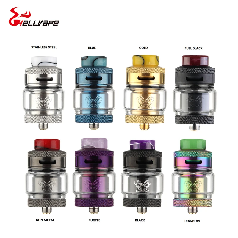 Новый атомайзер Hellvape Dead Rabbit RTA 25 мм 2 мл/4 5 мл с полимерным дриптипом и пузырьковым