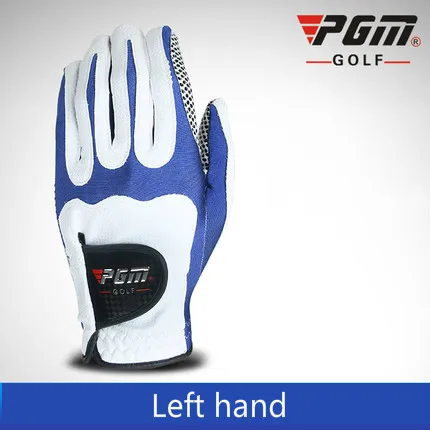 Left hand Настоящие PGM мужские перчатки для гольфа, тканевые перчатки, новинка, левая/правая рука, GloveMagic, эластичные частицы, женские нескользящие аксессуары - Цвет: Left hand