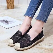 Женские туфли на плоской подошве; коллекция года; лоферы; кружевные плоские туфли; повседневная женская обувь на плоской подошве; chaussures femme; Цвет Черный