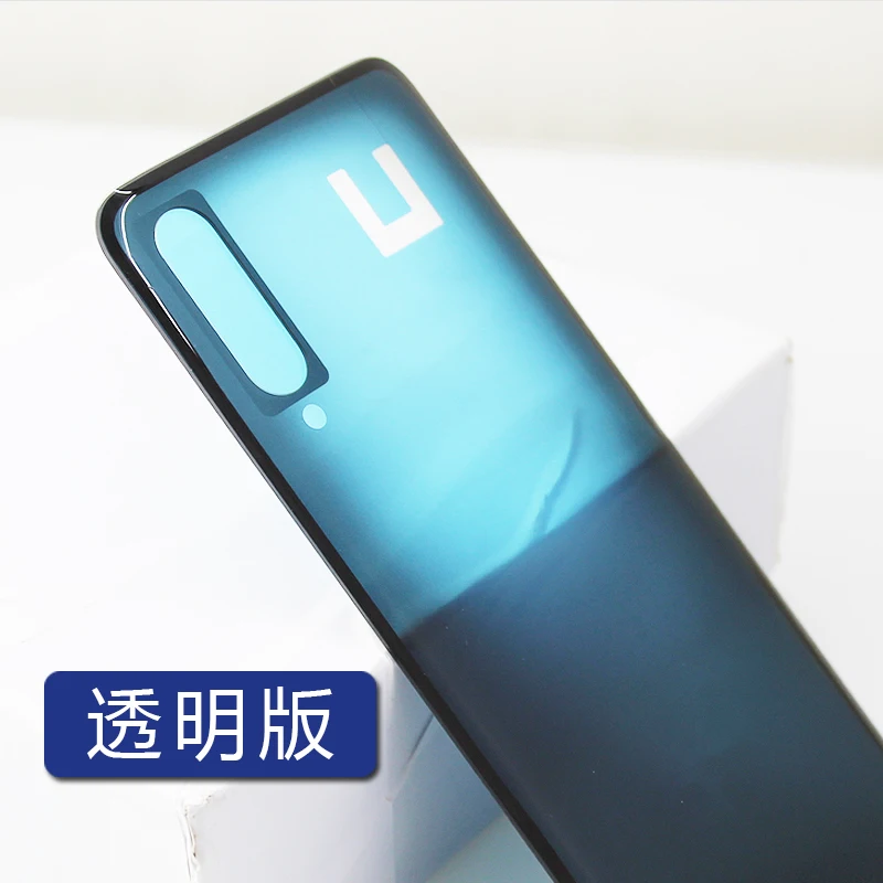 Для Xiaomi Mi 9 стеклянная задняя крышка батарейного отсека сзади Корпус дверные замки для Xiaomi Mi 9 Стекло задняя крышка батарейного отсека Ремонт запасных Запчасти+ 3 М клей