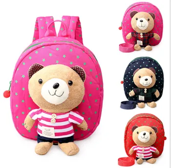 

Children Cartoon Bear school bags Nursery baby child small bag Kids Travel bag for age 1-4 kidergarten backpack schoolbag