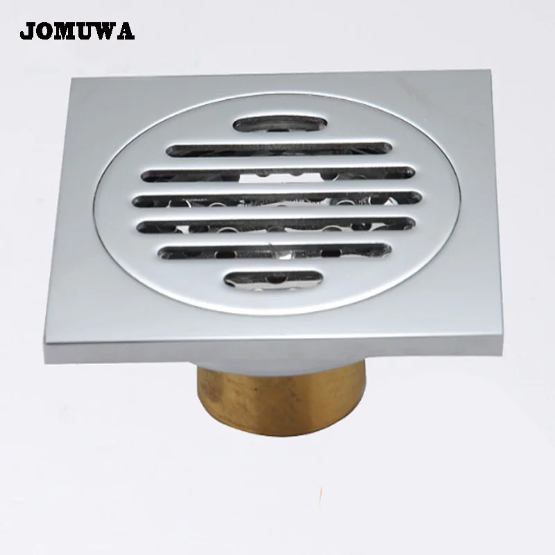 10x10cm Floor Drain Cover Colander Shower Waste Drainer Full Brass