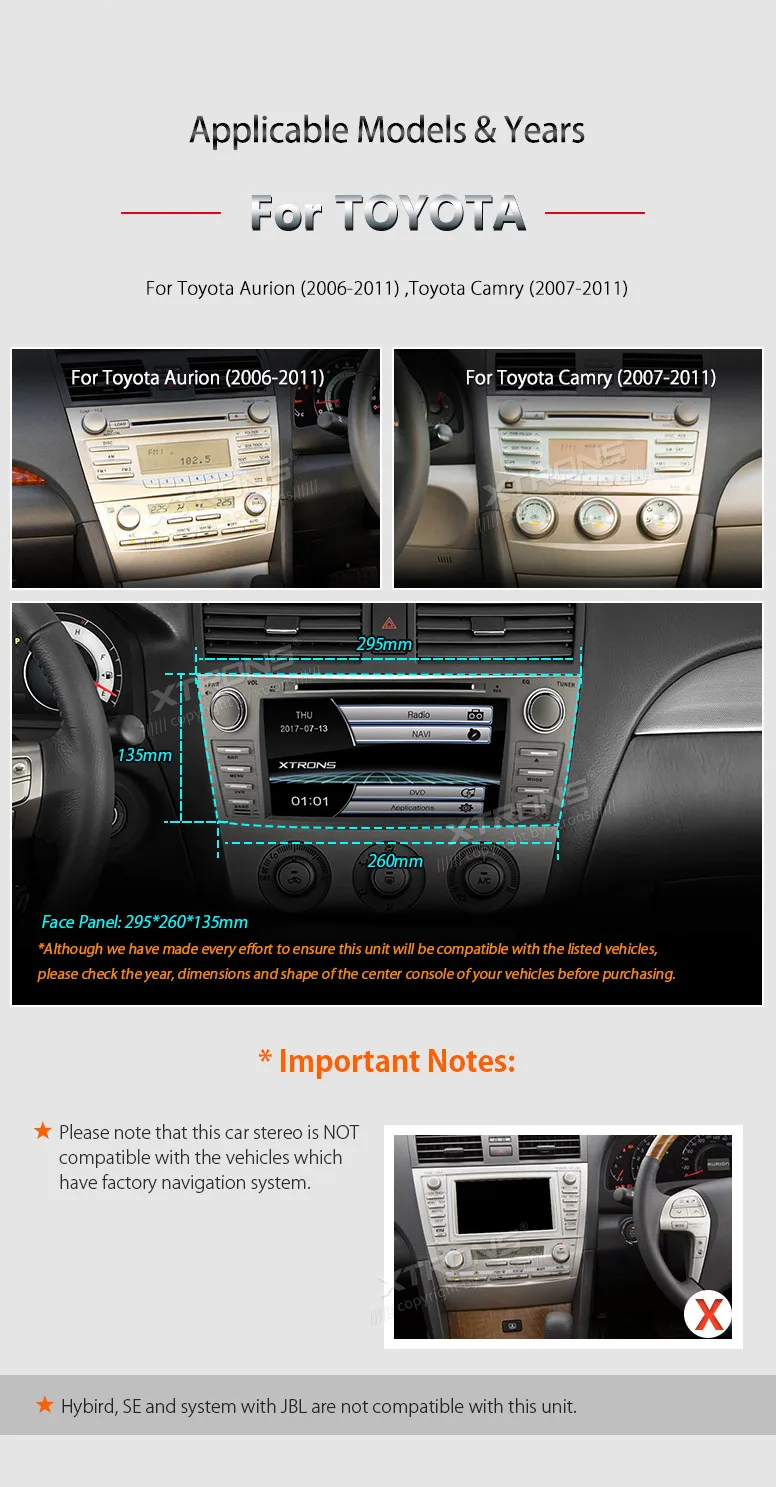 Cheap XTRONS 8 inch 2 din Radio Car DVD Player GPS Navigation JPG MP4 For Toyota Aurion 2006 2007 2008 2009 2010 2011/ Camry 2007-2011 2 Cheap XTRONS 8 inch 2 din Radio Car DVD Player GPS Navigation JPG MP4 For Toyota Aurion 2006 2007 2008 2009 2010 2011/ Camry 2007-2011 2