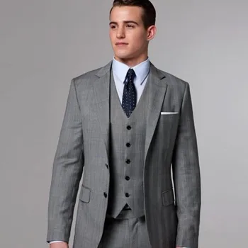 

Best Selling 2016 Men Formal Suits Wedding Groom Tuxedos For Wedding One Button Best Men Wedding Groomsman Dress