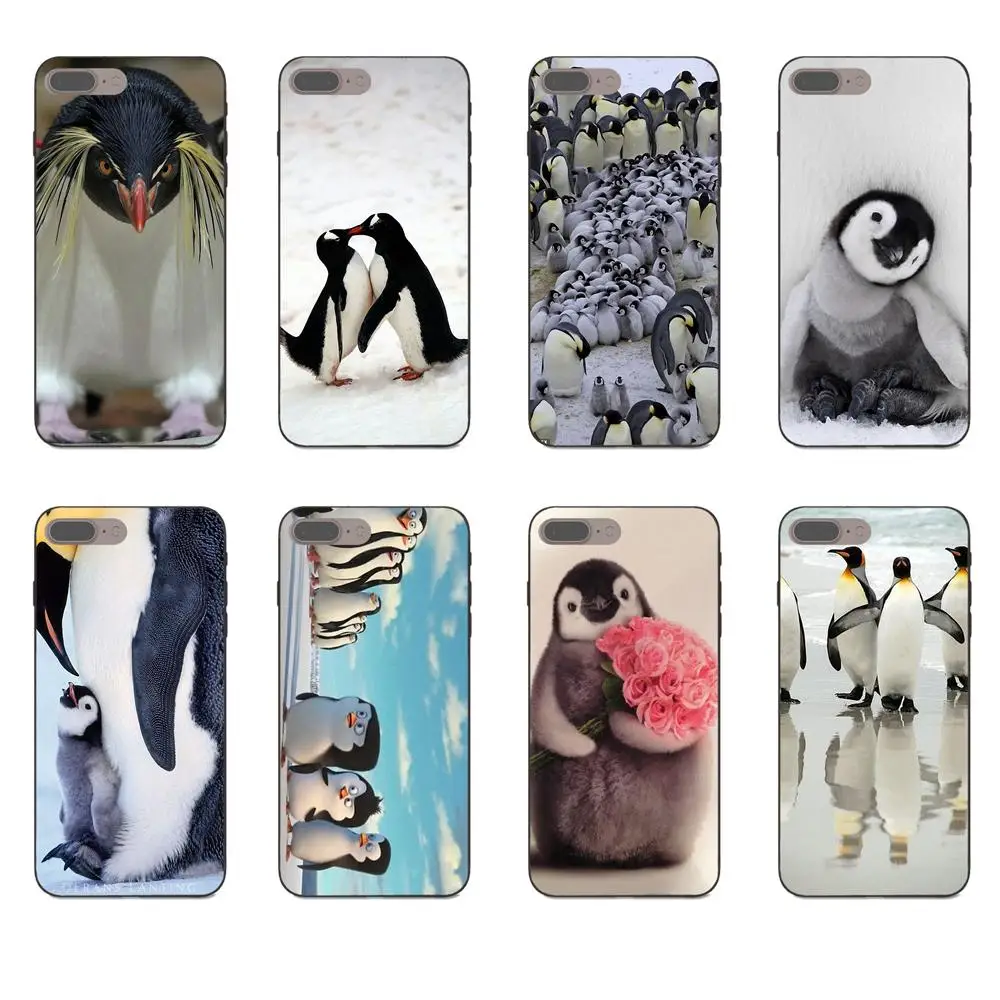 

For Huawei Honor Enjoy Mate Note 6s 8 9 10 20 Lite Play Pro P smart Soft Silicone TPU Black Covers Cases Penguins Of Mada
