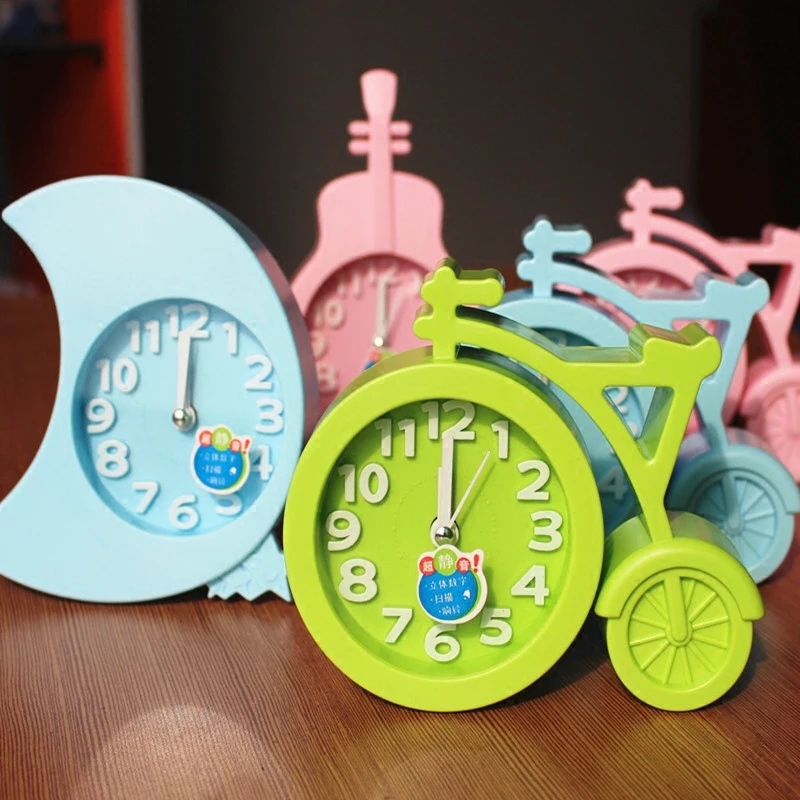 Digital  Clock Cartoon Character Kid Boy Gift LED Small Alarm Clock Bedroom Electronic Watches and Clocks Plastics Fluorescent