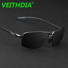 Бренд VEITHDIA, дизайнерские мужские поляризованные солнцезащитные очки из алюминиево-магниевого сплава, солнцезащитные очки для вождения, очки, аксессуары 2458