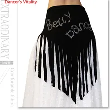 Черный белый стиль пояс для танца живота кисточкой бедра Треугольник Пояс для танца живота танец талии модал цепи бедра шарф