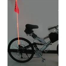 30X20 سنتيمتر السلامة أعلام الدراجة مع أضواء LED القطب ، علم أمان دراجة مع LED اللون الإضاءة القطب ، متعددة الألوان سارية علم(China)