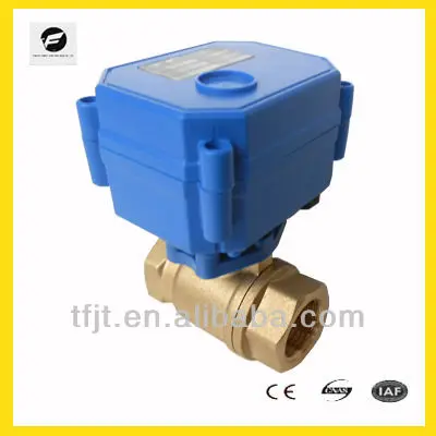 CE CWX-15N Brass Motorized Ball Valve DN15 DN20 DN25 Female-Female BSP Reduced bore ADC9-24V CR04 Normally Closed Electric Valve Type: DN20, Vol: ADC9 to 24V, Wiring Control: CR04 Normally Closed 