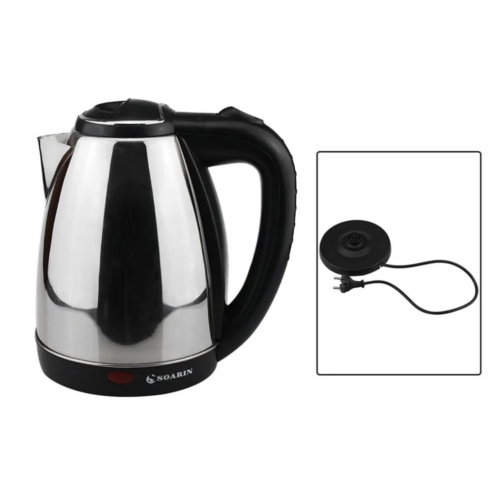 2L Stainless Steel Electric Water Kettle High Power Electric Kettle With Safety Auto-off Function Quick Electric Boiling Pot EU 2L Stainless Steel Electric Water Kettle High Power Electric Kettle With Safety Auto-off Function Quick Electric Boiling Pot EU