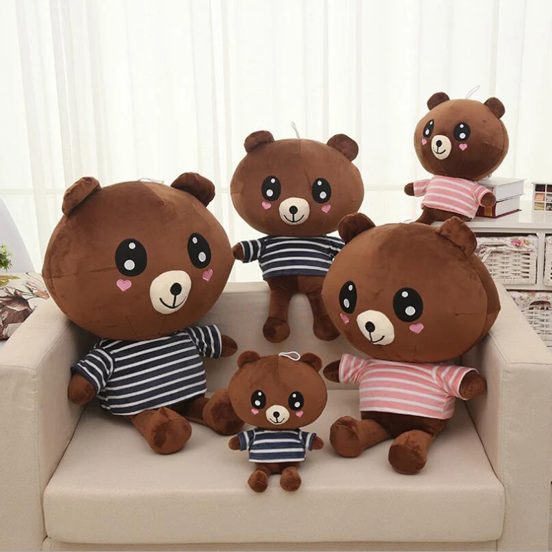 

Lovely Brown Bear Plush Toy Stuffed Animal Soft Plush Doll Birthday Gift Send to Children & Girlfriend