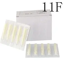 100 шт стерильные Ассорти пластиковые одноразовые татуировки Советы 11FT белые насадки на тюбик для поставка машинок для татуировки