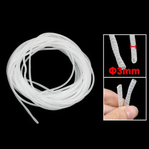Высокое качество Белый 3 мм внешний диаметр 29 м полиэтиленовый спиральный кабель провода обёрточная трубка