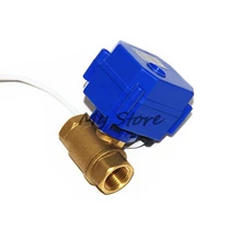 CWX-15 Электрический латунный шаровой клапан DN8 1/" моторизованный клапан для воды DC12V