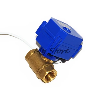 

CWX-15 electric brass ball valve DN8 1/4" motorized valve for water DC12V
