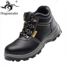 Для Мужчин's Сталь носок Кепки рабочие ботинки Для Мужчин's Сталь головка с защитой от проколов безопасная обувь на нескользящей подошве; Рабочая обувь Повседневное защитная обувь