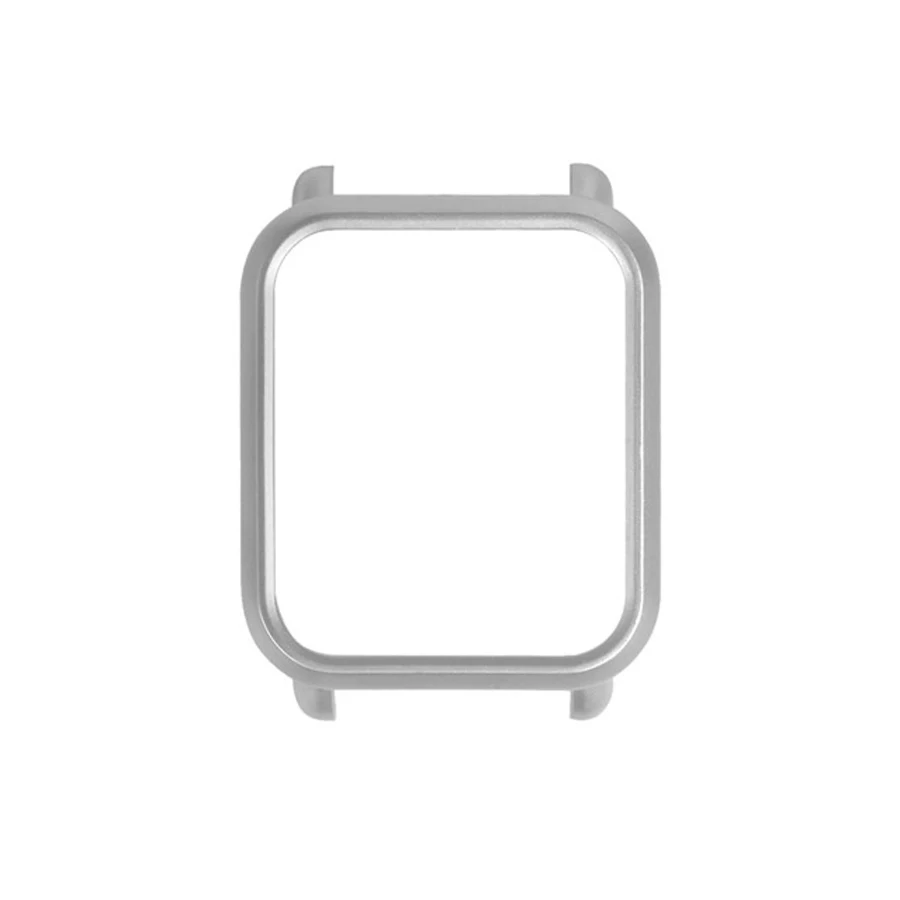 Защитный чехол для Xiaomi Amazfit Bip Youth Watch, Жесткий Чехол из поликарбоната, защитный бампер для Amazfit Bip Bit, аксессуары - Цвет: B Style Silver