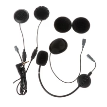 Microfone e fone de ouvido para motocicleta, interfone para capacete ejeas e6