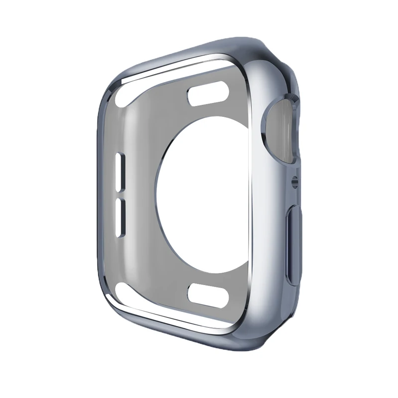 ТПУ чехол для часов apple Защитная пленка для часов 44 мм& для apple чехол для часов 42 мм бампер для наручных часов iwatch, 4 IPad Mini 40 мм серии 3/2/1 38 мм - Color: gray