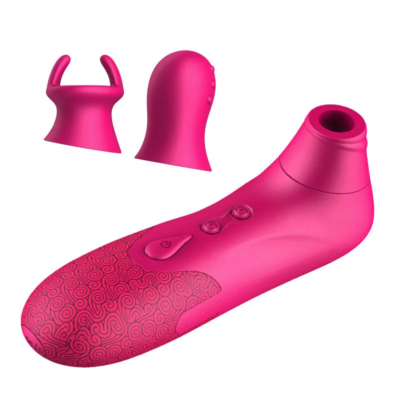 ФОТО New electro nipple sucking vibrating oral sex tongue sexy licking toy and 3 head sleeve breast clitoris stimulator love machine